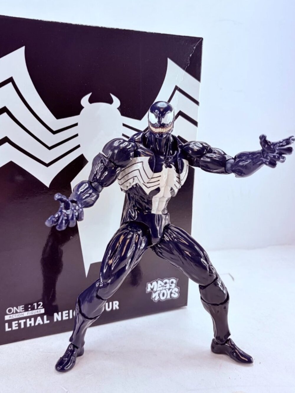 Spider-Man Lethal Neighbor Venom Symbiote Suit 6" Action Figure Toy NEW in Box